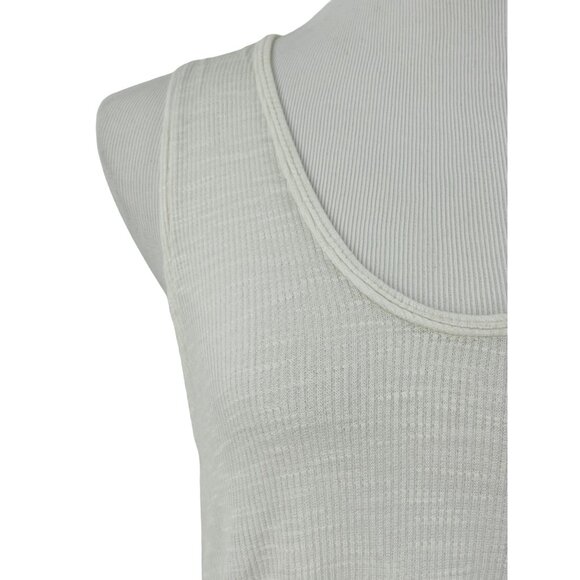 Free People ~ We The Free ~ Ribbed Hi-Lo Asymmetrical Sleeveless Tank Top - Picture 6 of 11